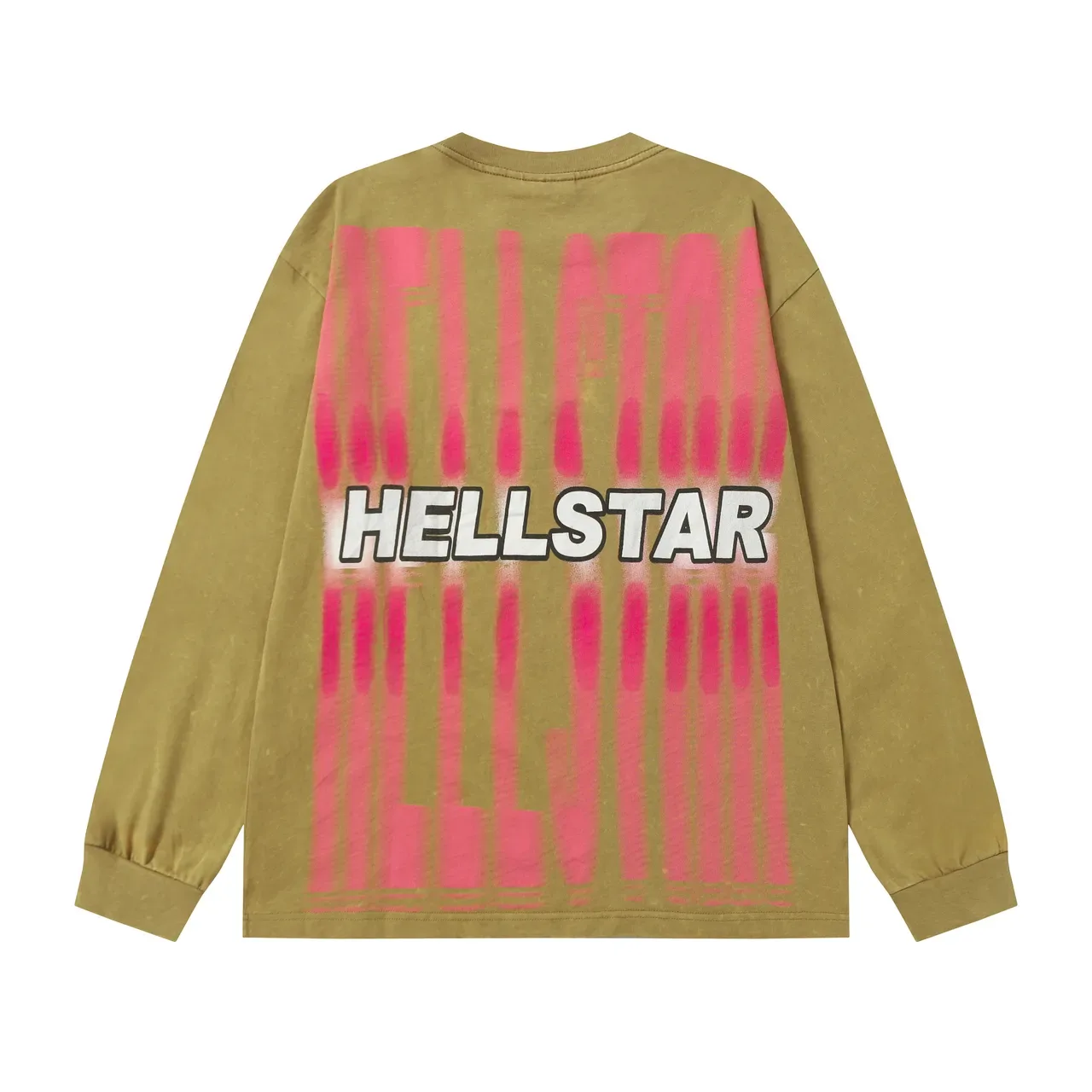 Hellstar Graphic-Print Acid-Wash Long-Sleeve T-Shirt 3