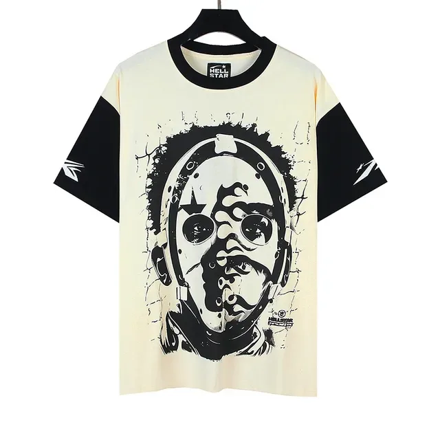 Hellstar Graphic Print Contrast-Sleeve Oversized T-Shirt 2