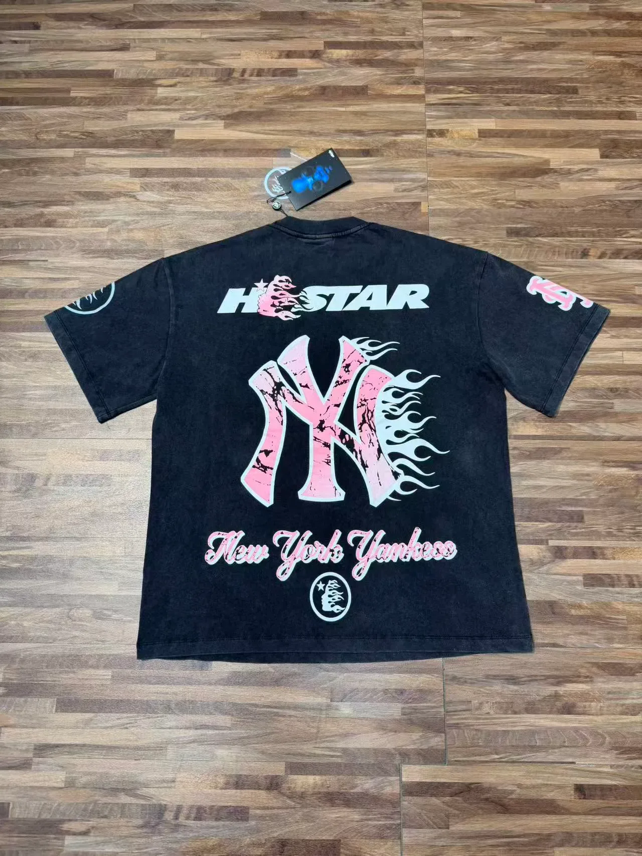 Hellstar Graphic Print Marble Numeral T-Shirt 4
