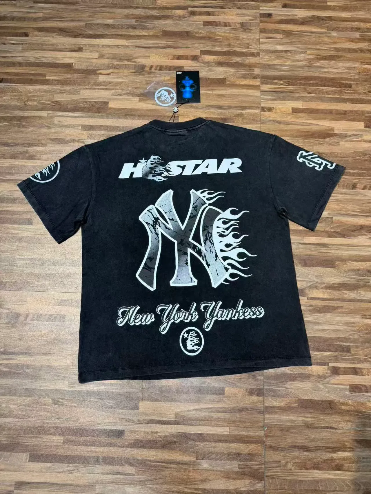 Hellstar Graphic Print Marble Numeral T-Shirt 8