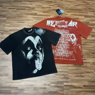 Hellstar تيشيرت أوفرسايز بطباعة جرافيك