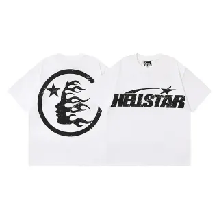 تيشيرت Hellstar أوفرسايز بطباعة جرافيك