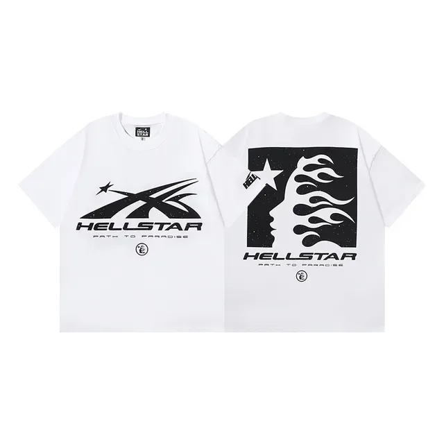 Hellstar Path to Paradise Graphic Print White T-Shirt 4