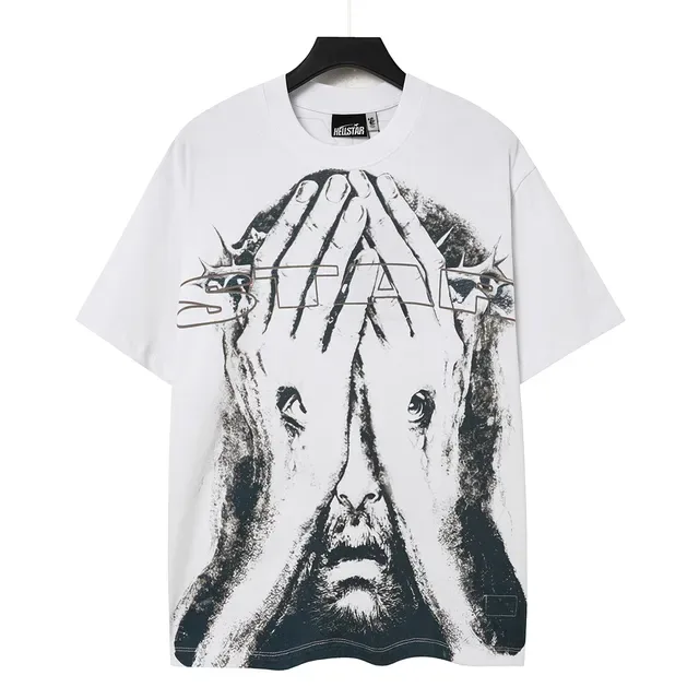 Hellstar STAR Graphic Print White T-Shirt 3