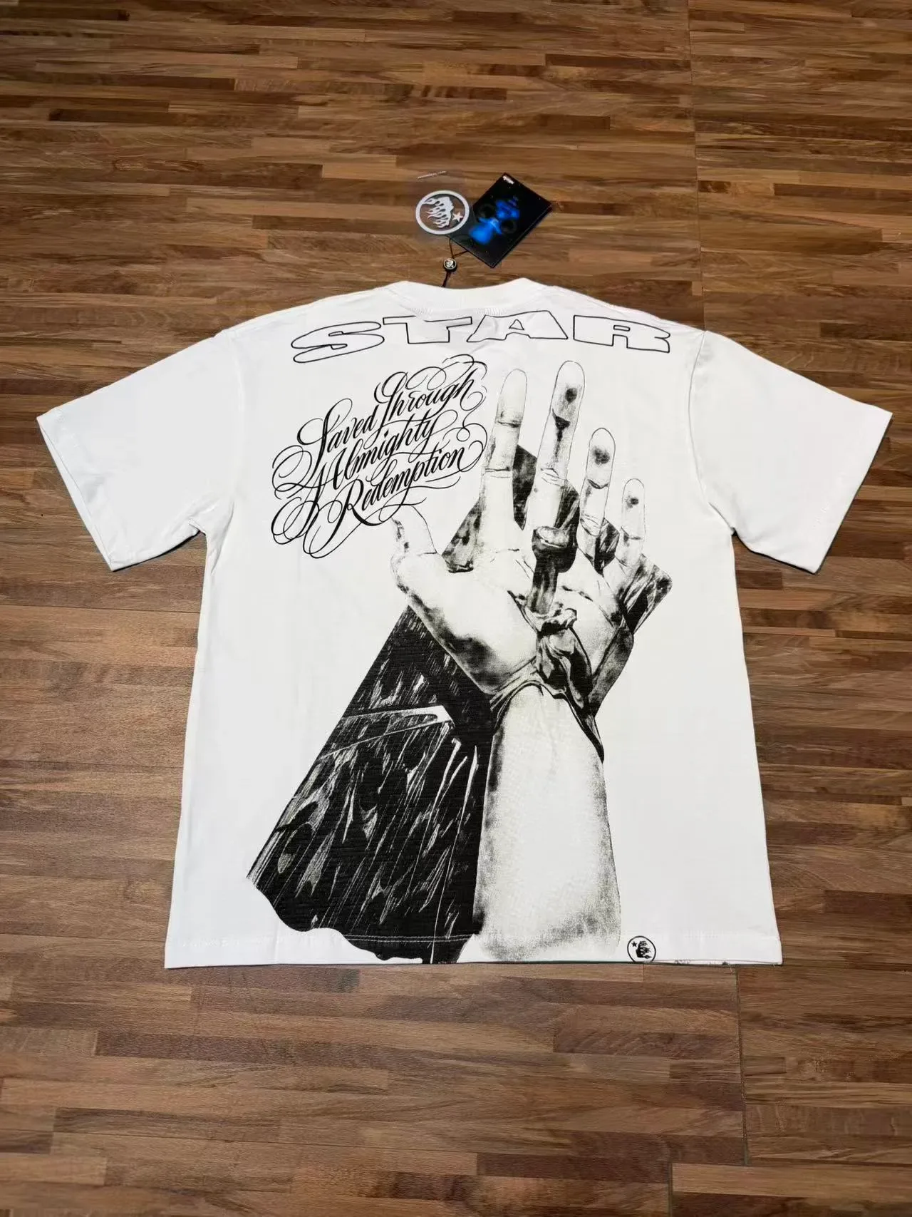 Hellstar STAR Graphic Print White T-Shirt 6