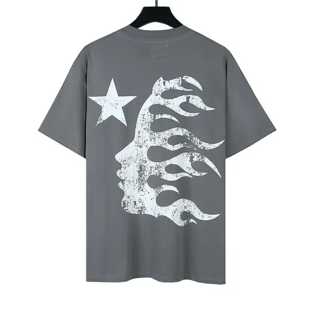 Hellstar White Black Graphic-Print Oversized-Fit T-Shirt 5