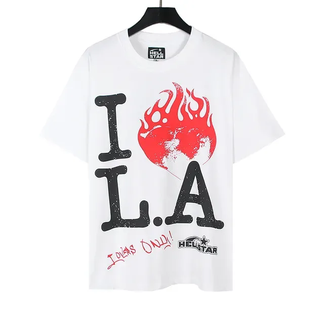 Hellstar White Black Graphic-Print Oversized-Fit T-Shirt 6