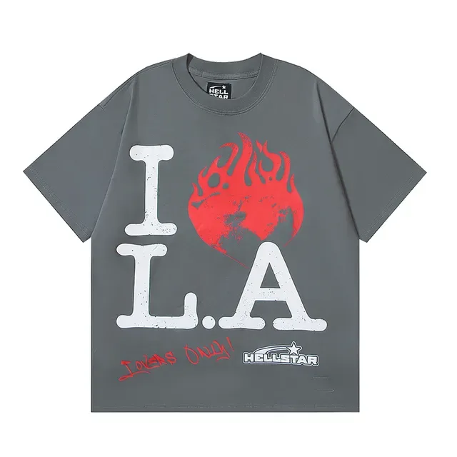 Hellstar White Black Graphic-Print Oversized-Fit T-Shirt 9