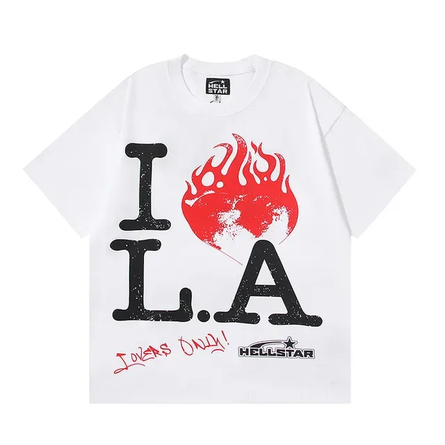 Hellstar White Black Graphic-Print Oversized-Fit T-Shirt 11