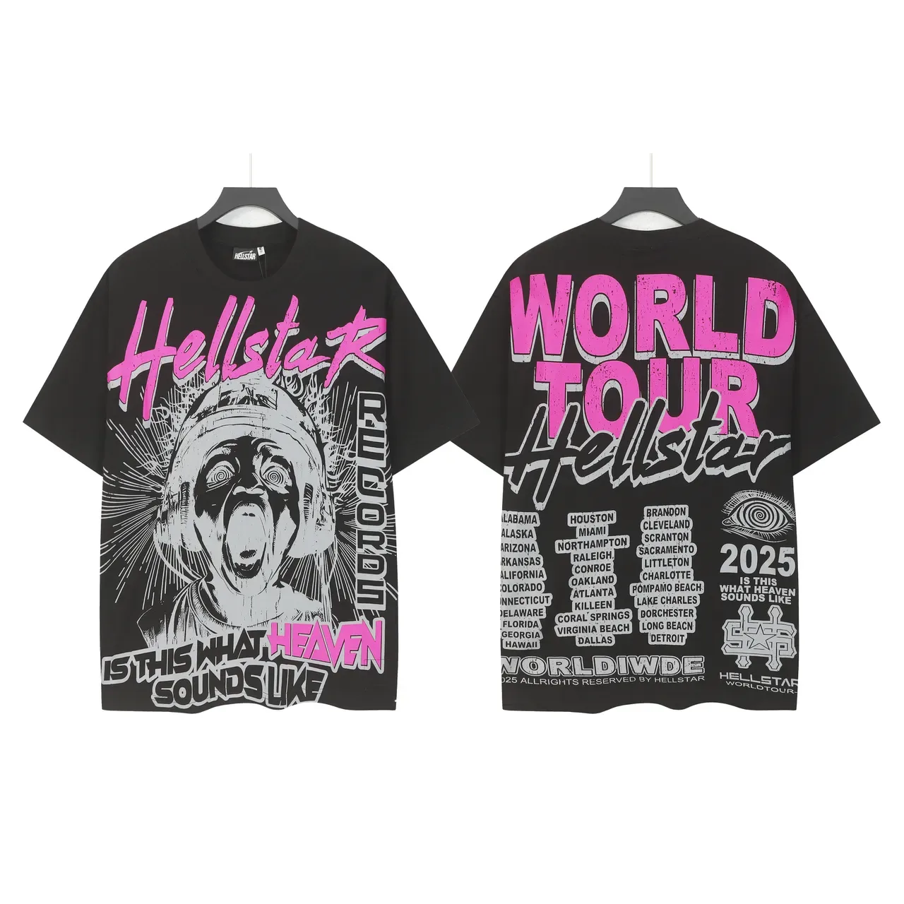 Hellstar World Tour 2025 Graphic Oversized T-Shirt 2
