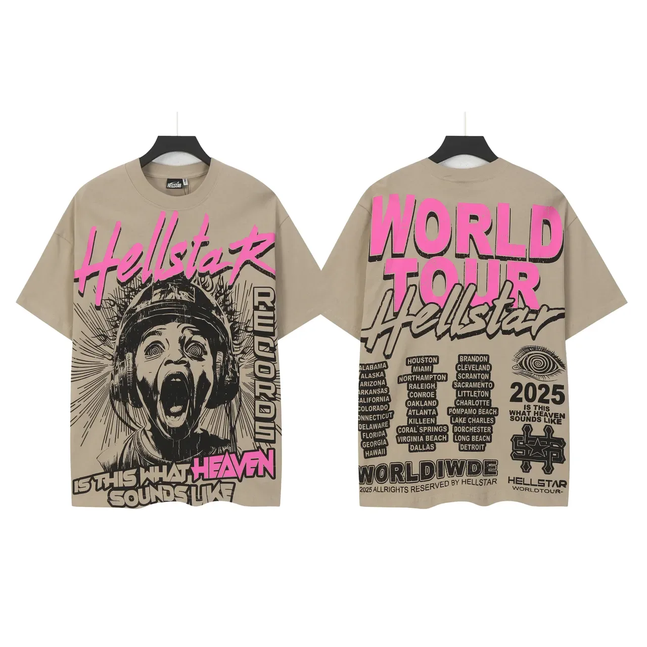 Hellstar World Tour 2025 Graphic Oversized T-Shirt 5