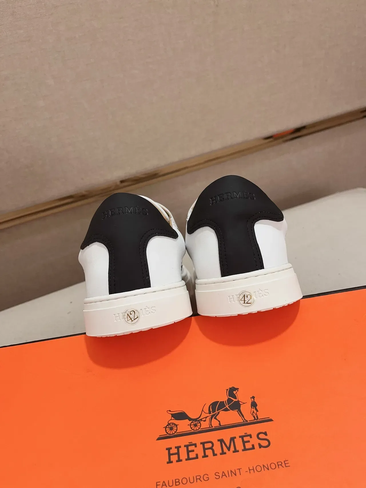Hermès H Cut White Leather Lifestyle Sneaker 3