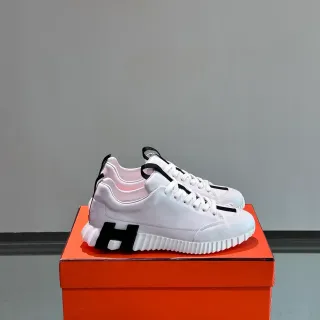Hermès H-Ride White and Black Lifestyle Sneakers