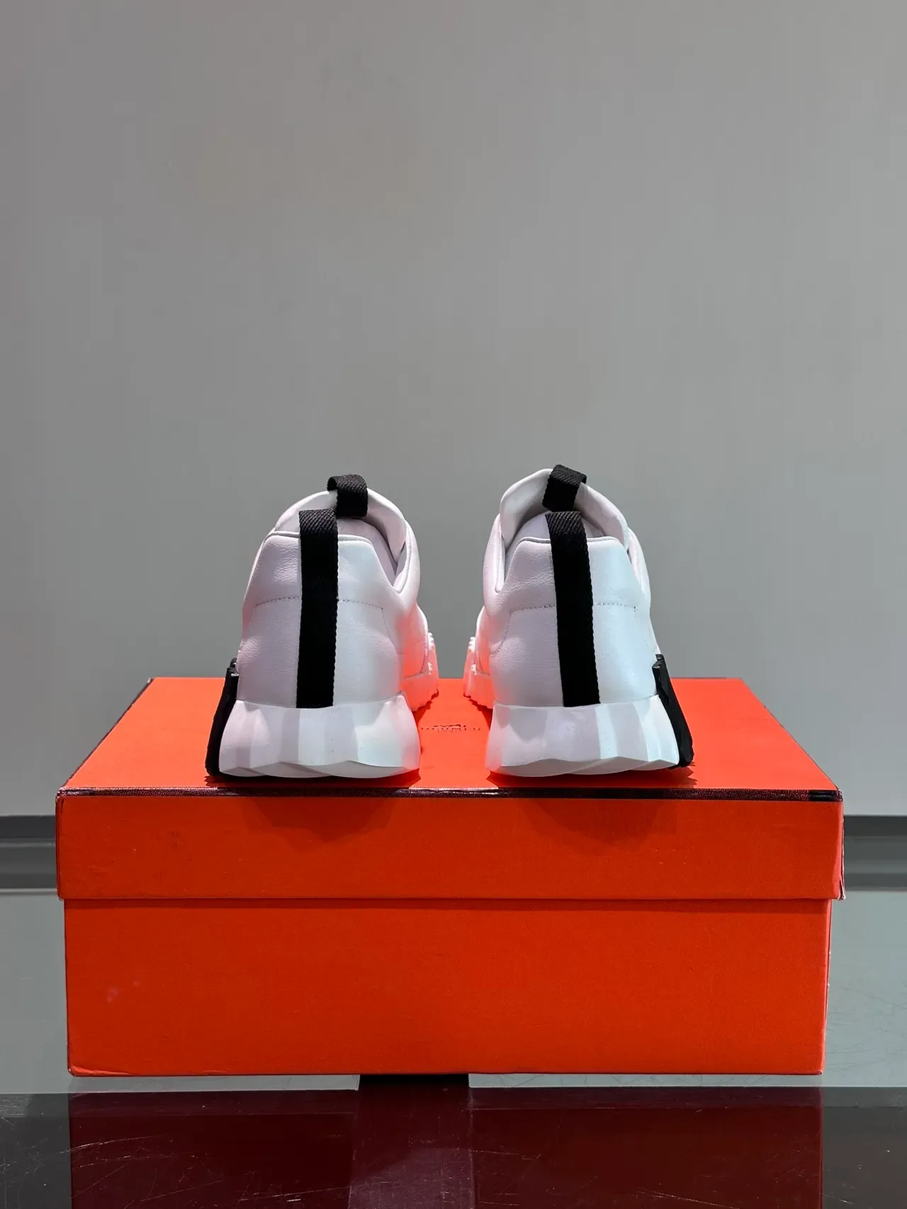 Hermès H-Ride White and Black Lifestyle Sneakers 3