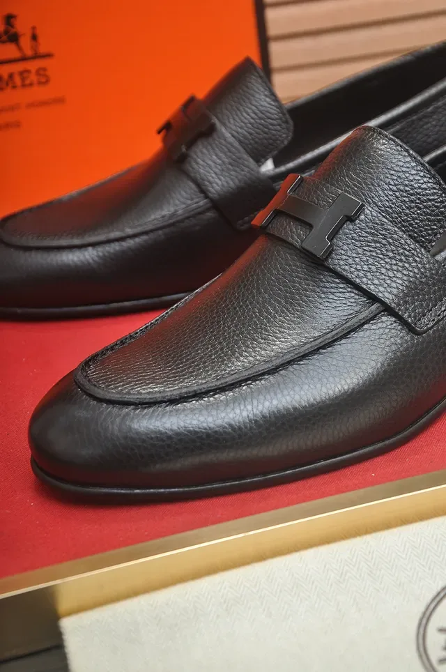 موسين هيرميس أوران جلد أسود مقرمش H-Buckle 2