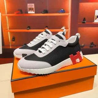 Hermès Oran Sneaker Black Gray White Red Lifestyle Sneakers