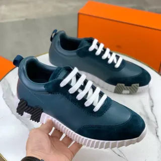 Hermès Oran Sneaker Navy Blue and White Lifestyle Sneakers