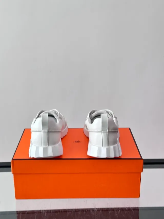 Hermès Oran Sneaker White Leather Lifestyle Sneakers 3