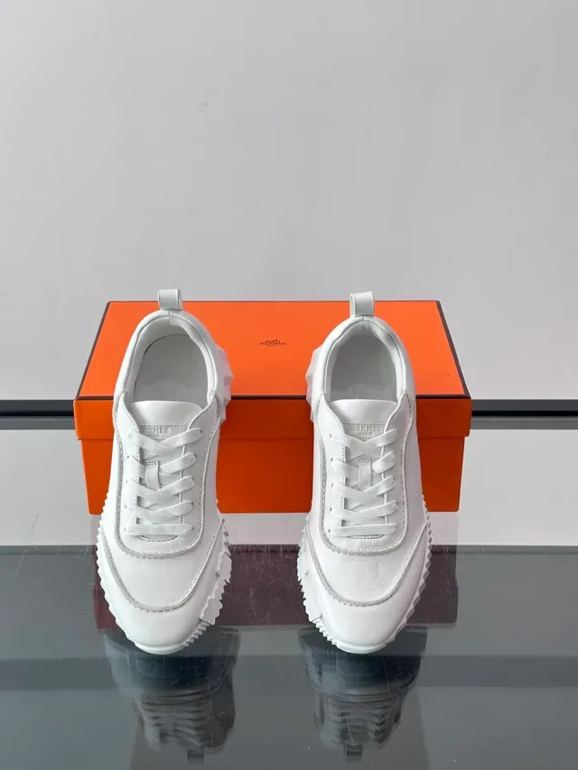 Hermès Oran Sneaker White Leather Lifestyle Sneakers 4