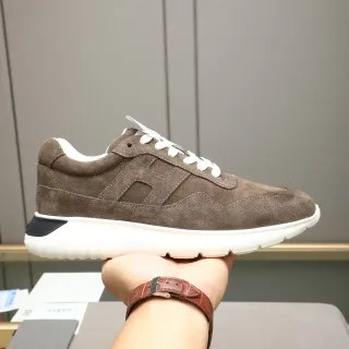 Hogan H-Series Brown Suede Lifestyle Sneakers