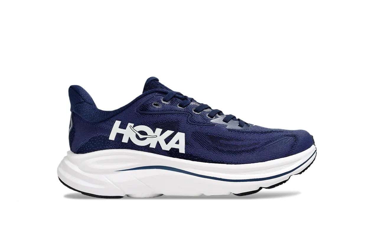 Hoka Clifton Navy and White Chaussures de course 2
