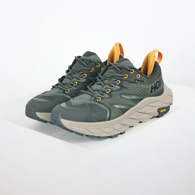 Hoka Speedgoat Vert Militaire Orange Sentier Technique GORE-TEX Imperméable Chaussures de Running 2