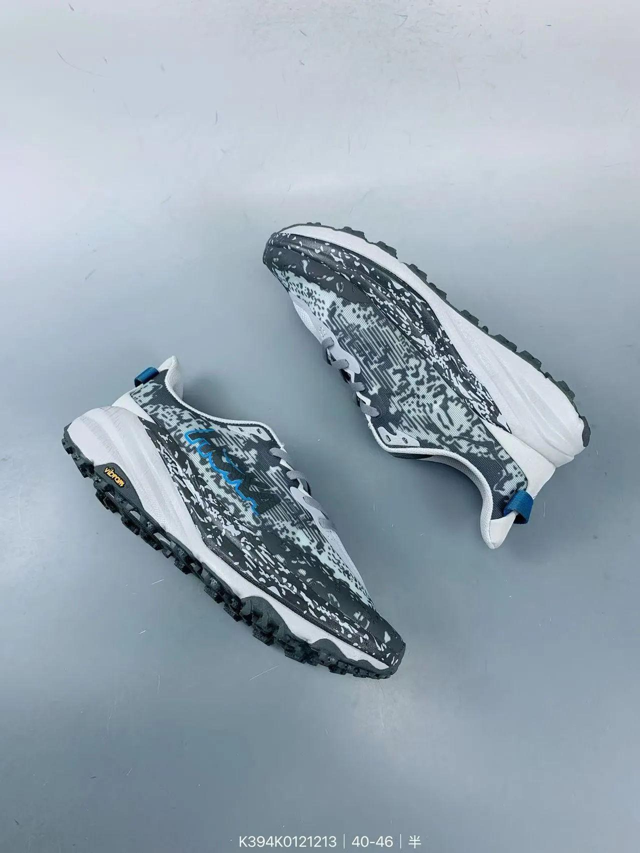 Hoka Speedgoat Digital Camo Gray Blue chaussures de trail running 4