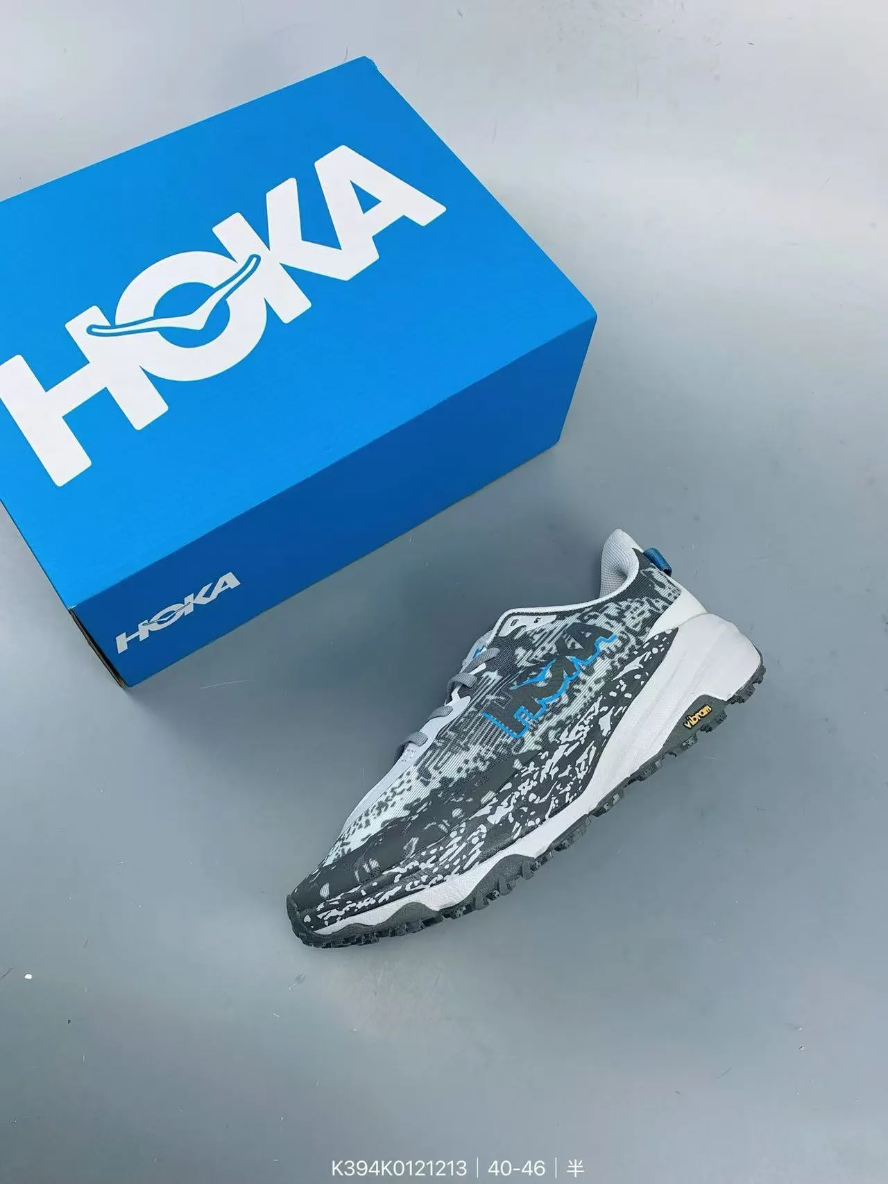 Hoka Speedgoat Digital Camo Gray Blue chaussures de trail running 7
