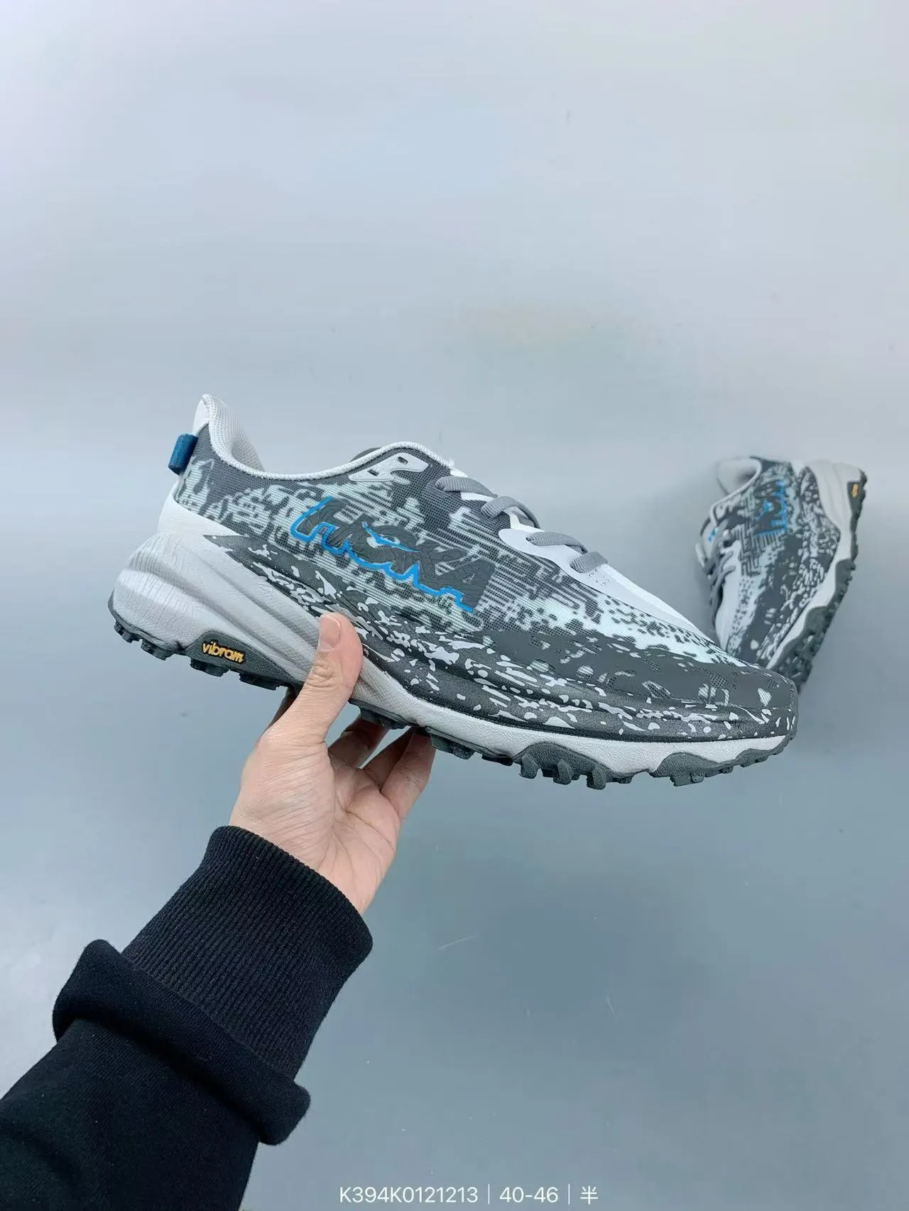 Hoka Speedgoat Digital Camo Gray Blue chaussures de trail running 8