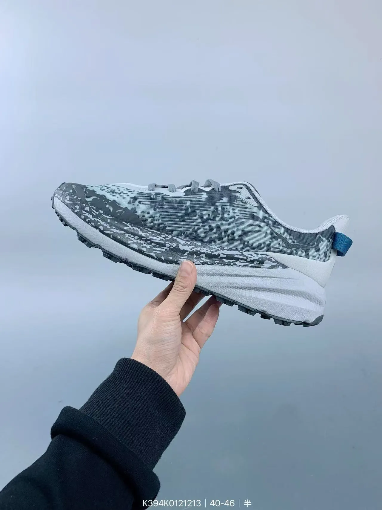 Hoka Speedgoat Digital Camo Gray Blue chaussures de trail running 9