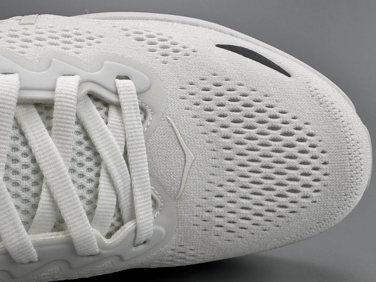 Hoka White Black Monochromatic Engineered Mesh Upper Running Shoes 2