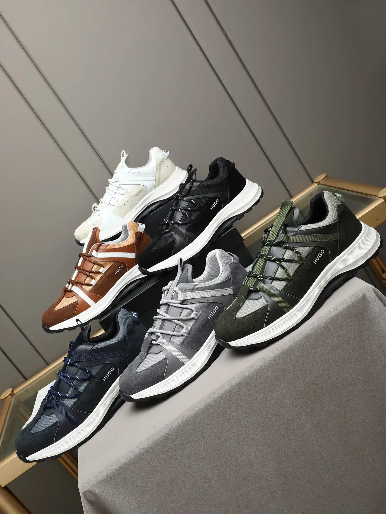 HUGO Black and White Lifestyle Sneaker 2
