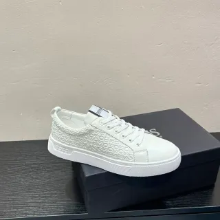 Hugo Boss Monogram Embossed حذاء رياضي أسلوب حياة أبيض