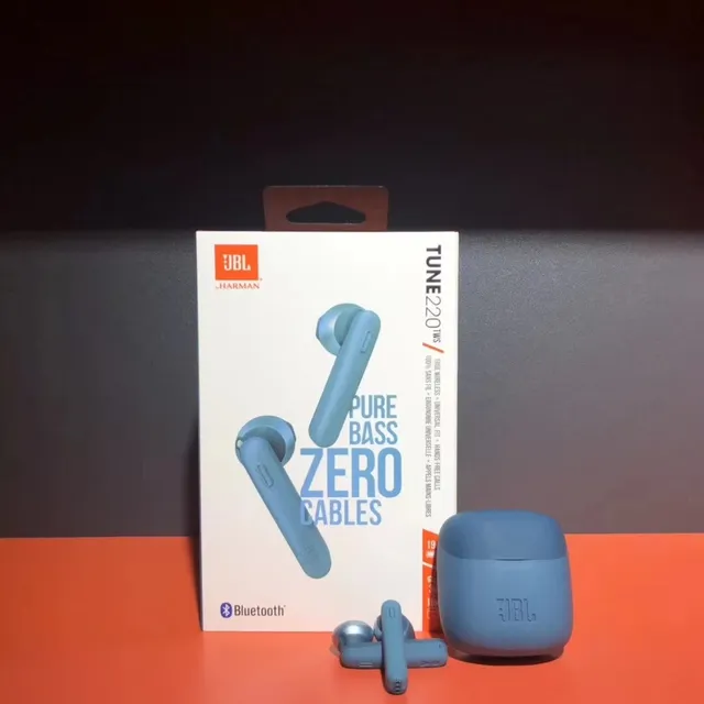 JBL TUNE 220 TWS Vert Noir Style tige Pièces d'oreille Finition mate Étuis en silicone TWS Casque sans fil 12