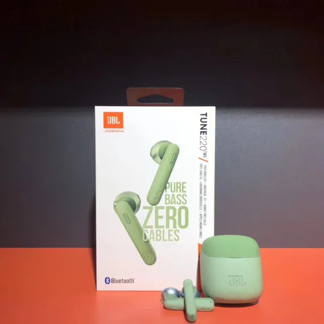 JBL TUNE 220 TWS Vert Noir Style tige Pièces d'oreille Finition mate Étuis en silicone TWS Casque sans fil 13