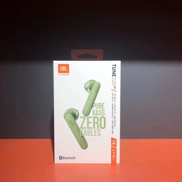 JBL TUNE 220 TWS Vert Noir Style tige Pièces d'oreille Finition mate Étuis en silicone TWS Casque sans fil 17