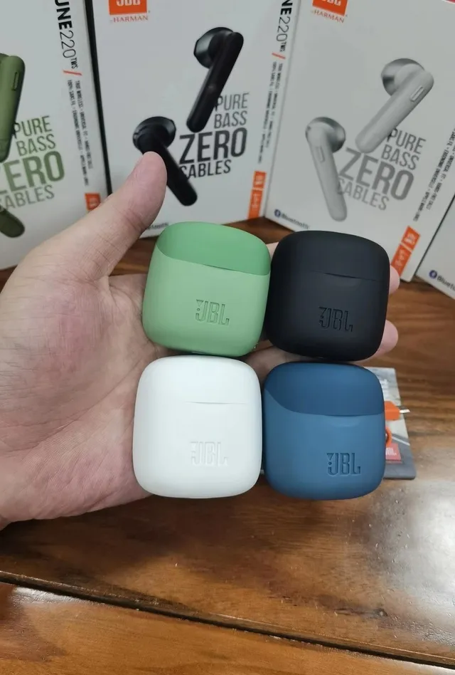 JBL TUNE 220 TWS Vert Noir Style tige Pièces d'oreille Finition mate Étuis en silicone TWS Casque sans fil 18