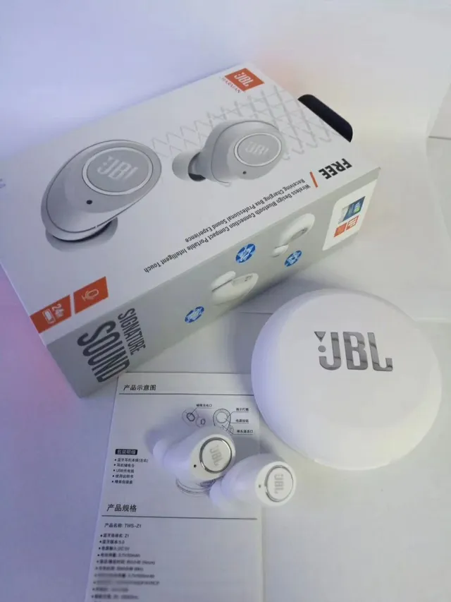 JBL TWS-5.0 Black White Compact Stemless Design Matte Finish TWS Earbuds 2