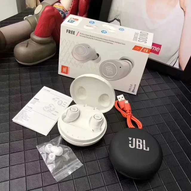 JBL TWS-5.0 Black White Compact Stemless Design Matte Finish TWS Earbuds 12