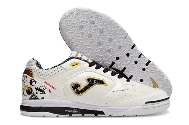 Joma White Multicolor Low-Top Lace-Up Synthetic-Perforated Upper Sneakers 1