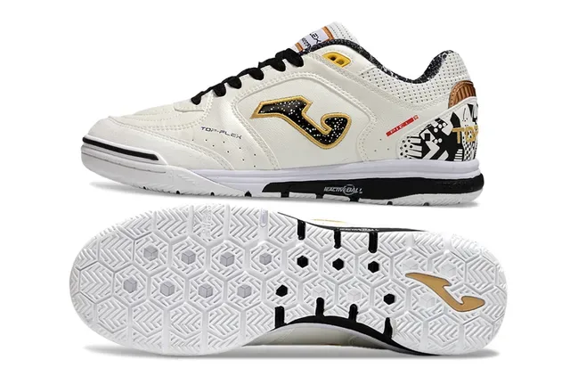 Joma White Multicolor Low-Top Lace-Up Synthetic-Perforated Upper Sneakers 4