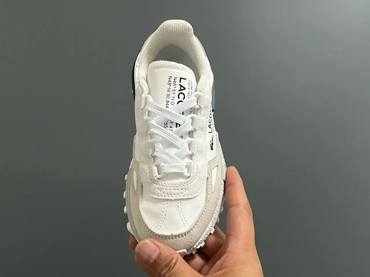 Lacoste Black White Layered Upper Textured Midsole Lifestyle Sneakers 7