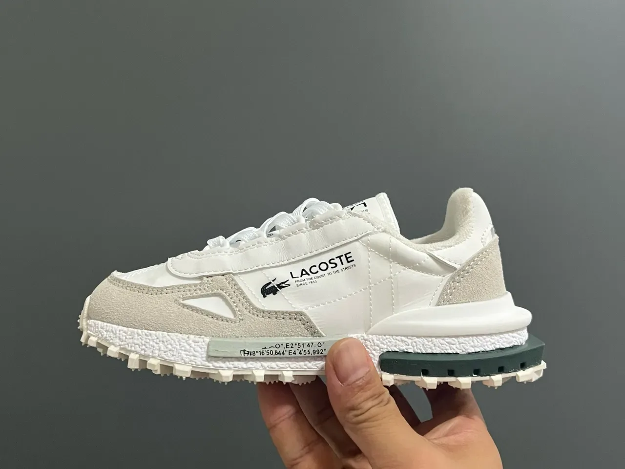 Lacoste Black White Layered Upper Textured Midsole Lifestyle Sneakers 14