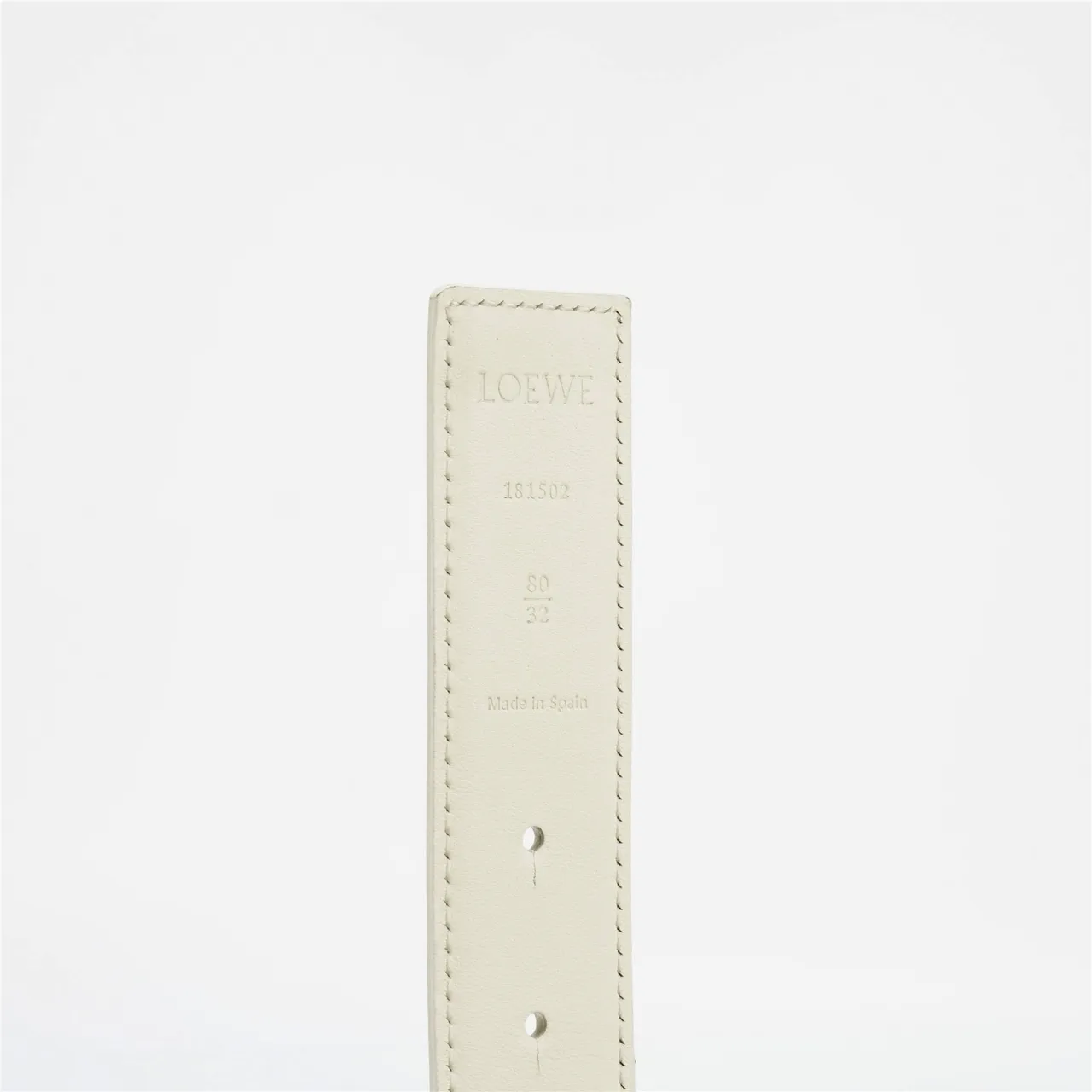 Loewe Anagram Belt Ivory Leather Belt 7