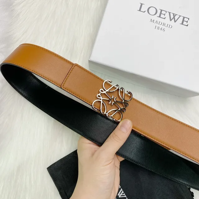 Loeve Anagram Belt Cinto de couro tan 2