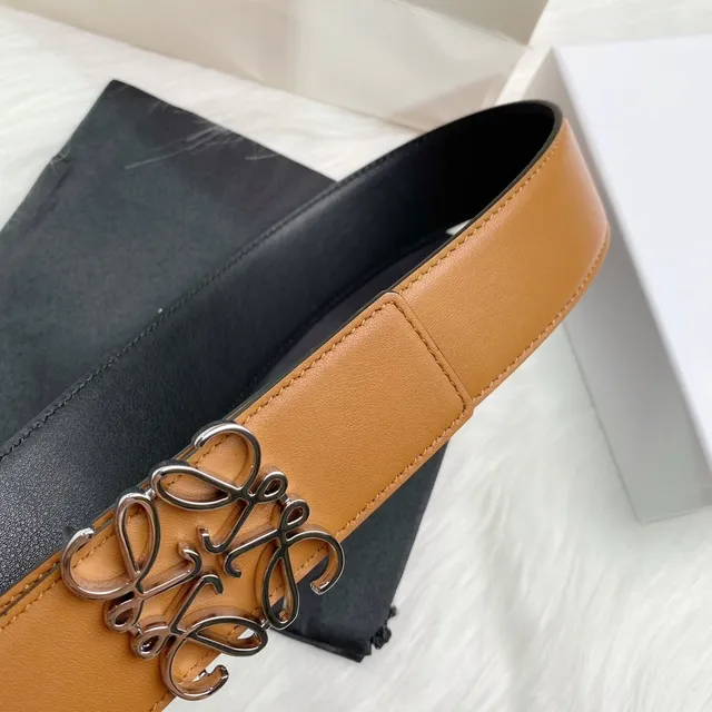 Loeve Anagram Belt Cinto de couro tan 3