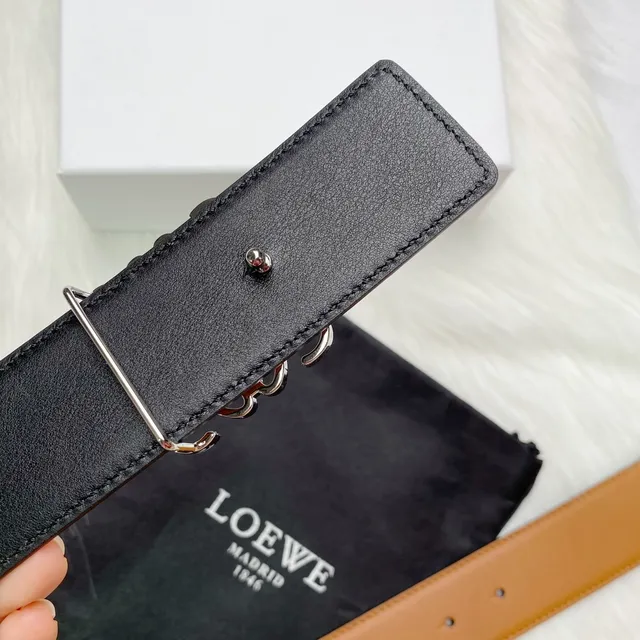 Loeve Anagram Belt Cinto de couro tan 6