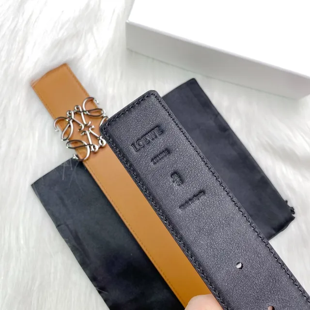Loeve Anagram Belt Cinto de couro tan 8