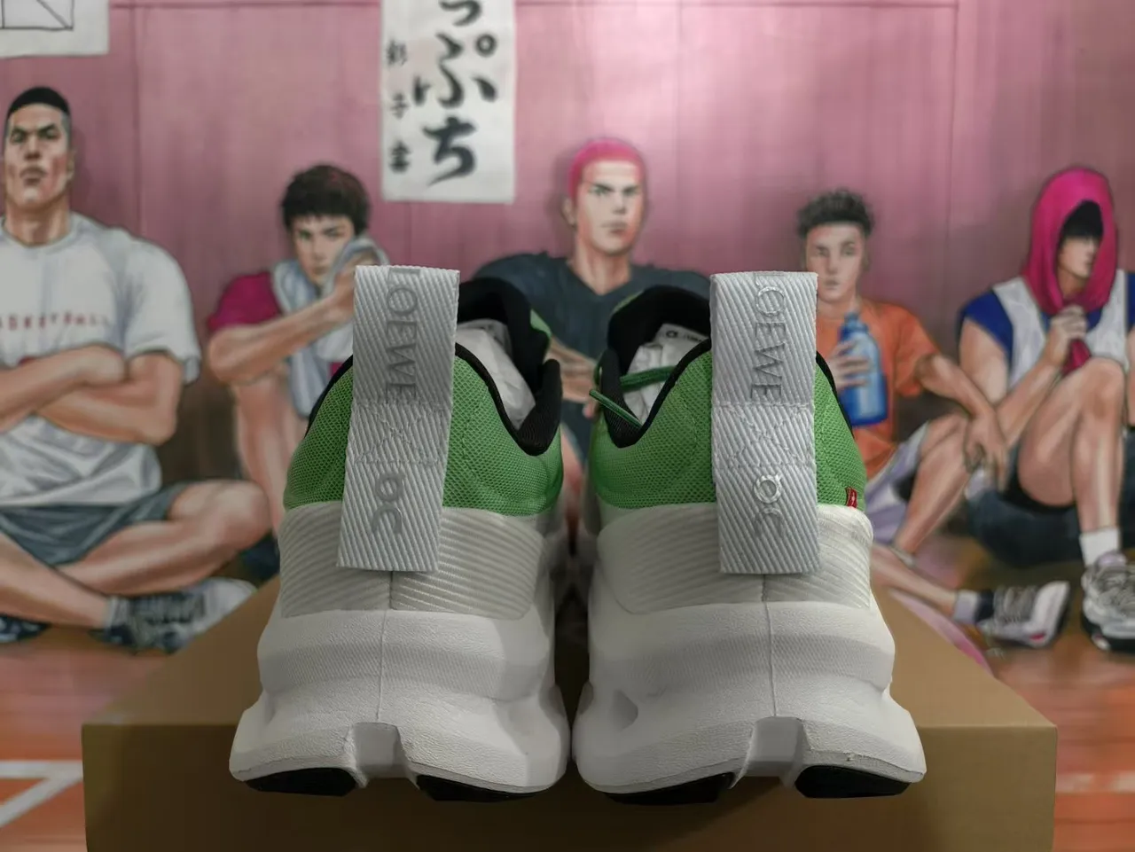 Loewe Cloud Tech Air Deep Green White Chunky Sneakers 2