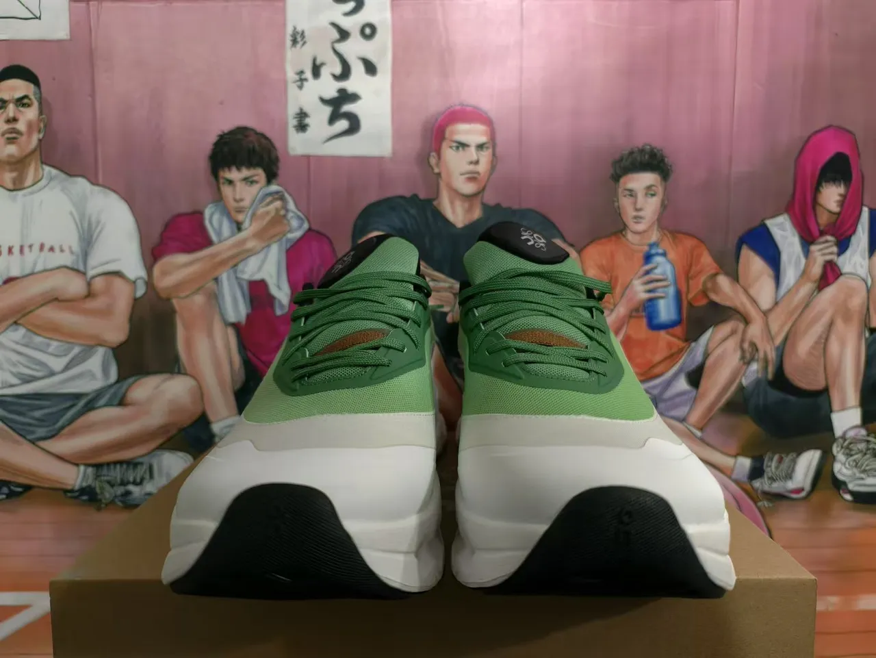 Loewe Cloud Tech Air Deep Green White Chunky Sneakers 3